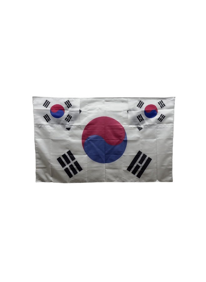Stormflag Wearable South Korea Flag Cape - Ideal for Football Matches and Street Parties - Size 90x150cm (3x5 ft) - Image 2